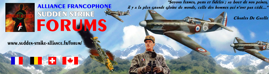 Forums de l'Alliance Francophone Sudden Strike